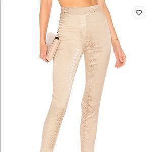 NWT Revolve By The Way Snakeskin pants